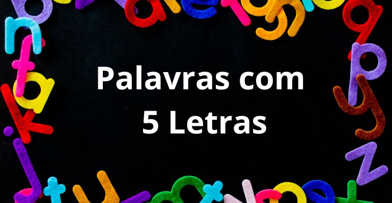 lista de palavras com 5 letras