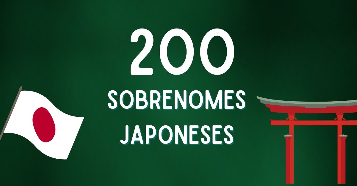 200 sobrenomes japoneses comuns