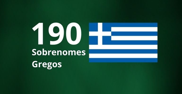 Sobrenomes gregos e origem