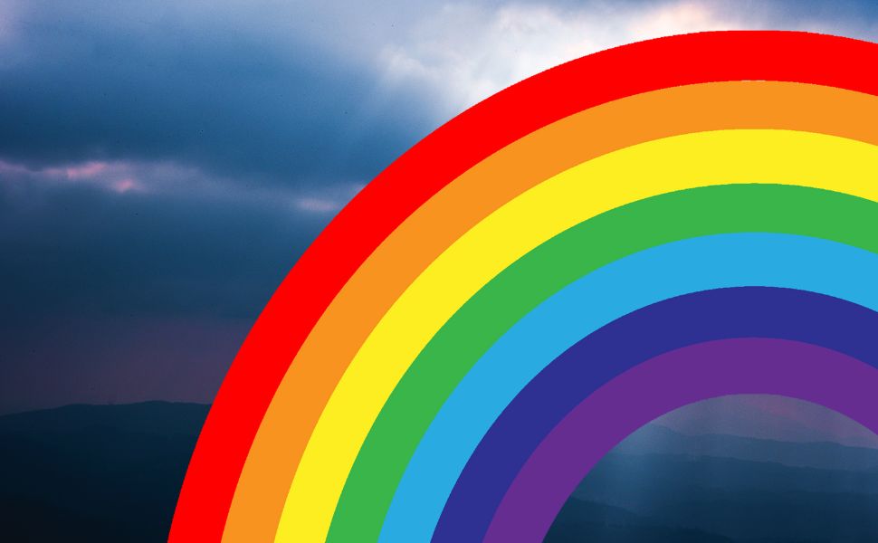 foto de um arco iris